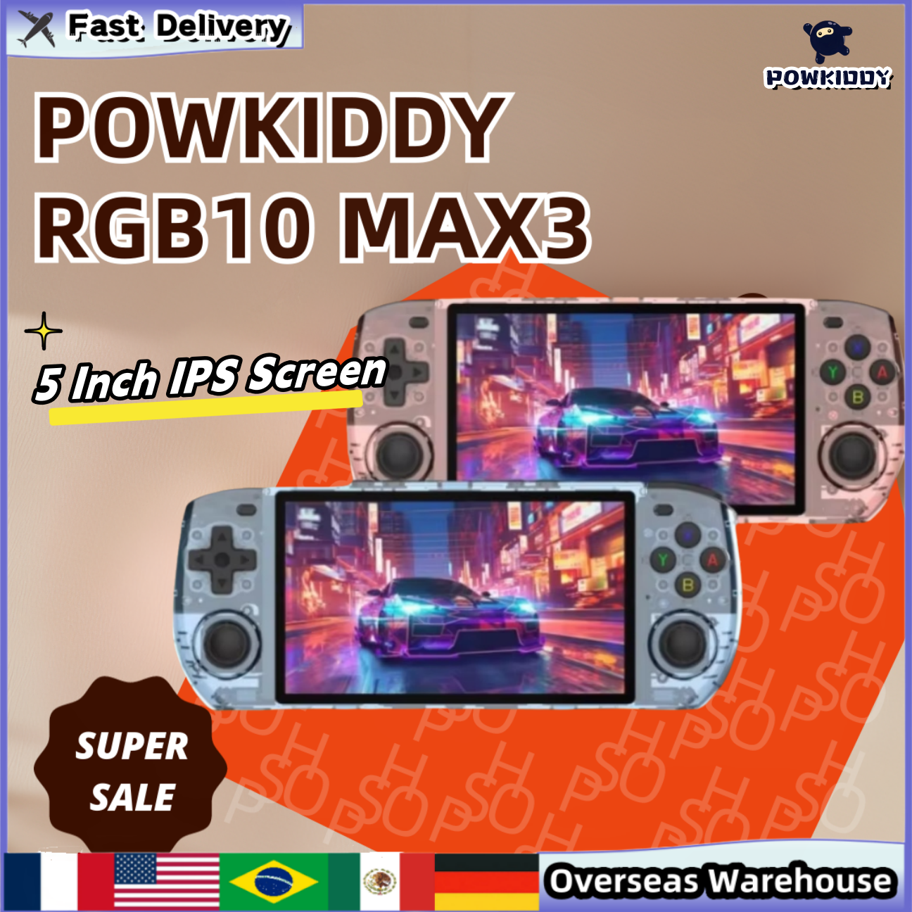 Gaming Console Handheld Android - Powkiddy RGB10 Max3 Handheld Game Console