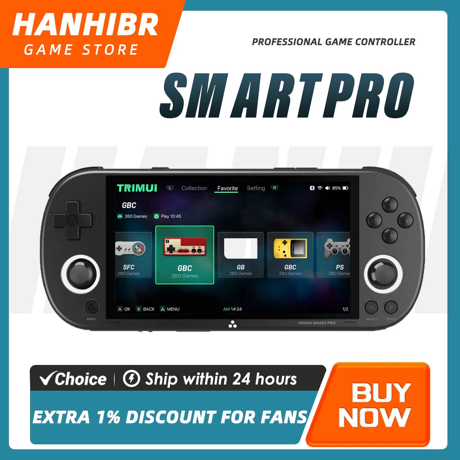 Gaming Console Handheld Android - TRIMUI SMART PRO Open Source Linux
