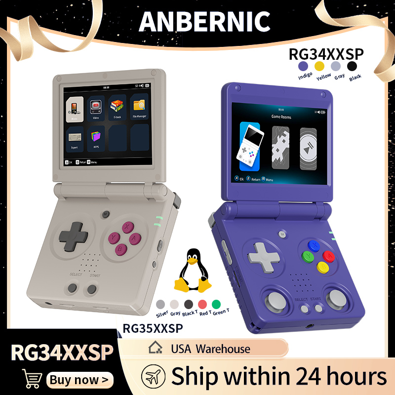 Anbernic RG34XXSP RG35XXSP Fli - Gaming Console Linux のレビューと価格