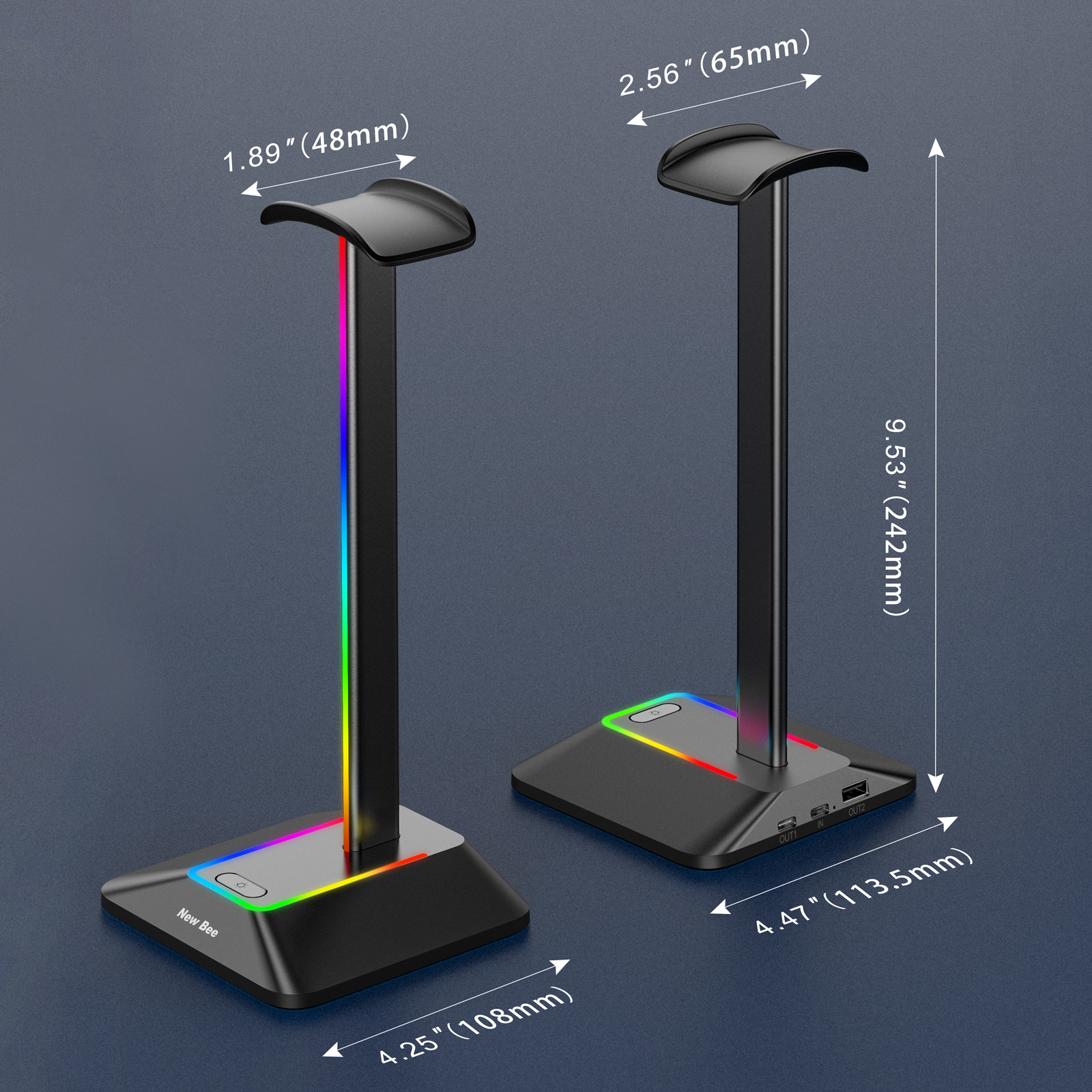 New Bee Z8 RGB Headphones Stan - Headset Gaming Console のレビューと価格