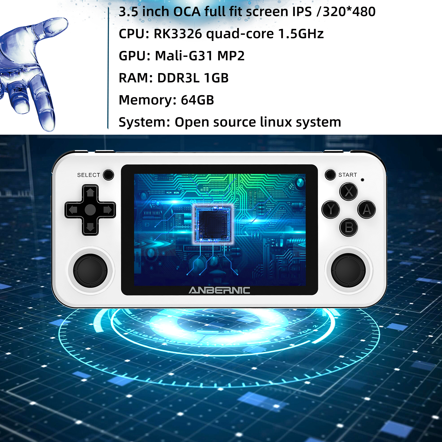 ANBERNIC RG351P Handheld Retro - Gaming Console Handheld Android のレビューと価格
