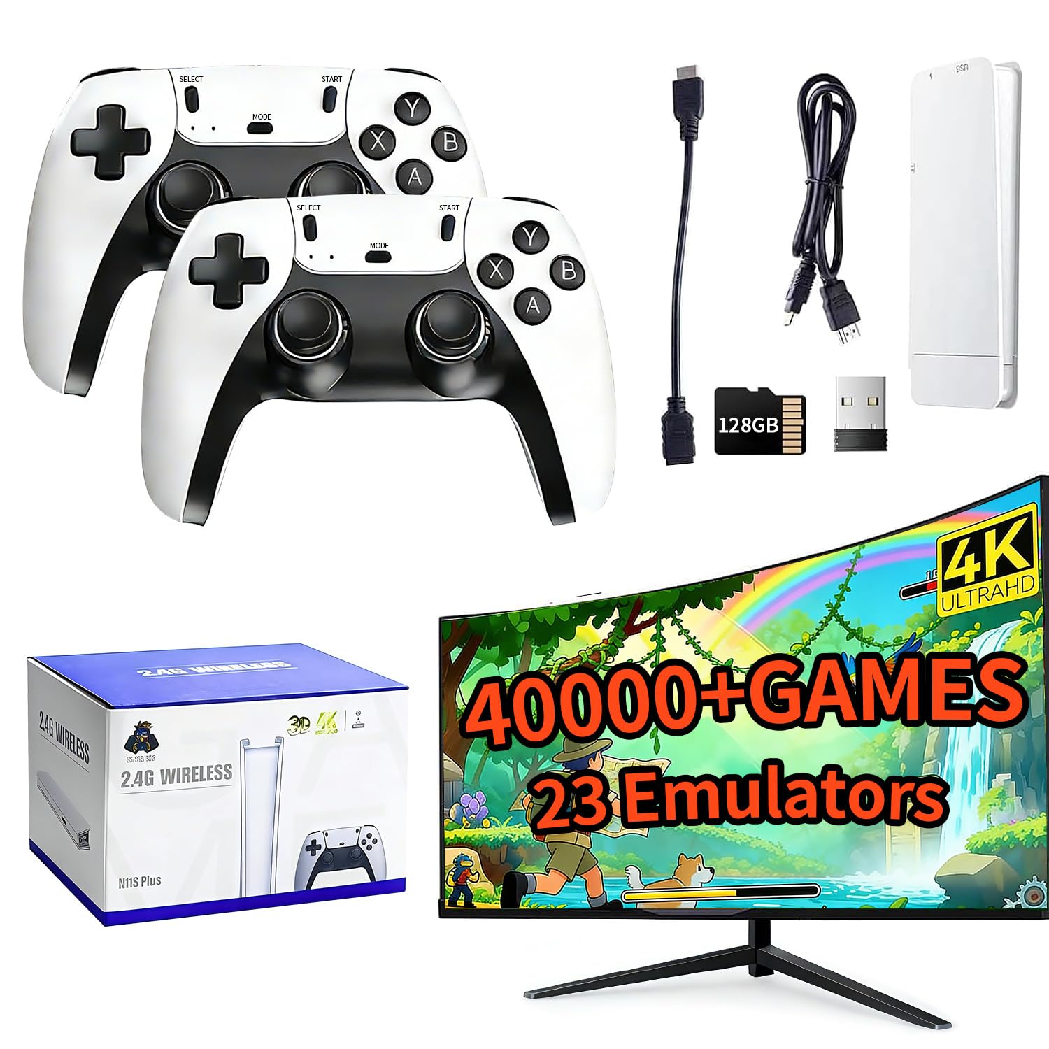 2026 Retro Gaming Console, 4K  - Gaming Console In Chinese のレビューと価格