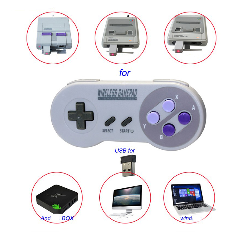 2.4G Purple Game Controller Jo - Gaming Console Mario のレビューと価格
