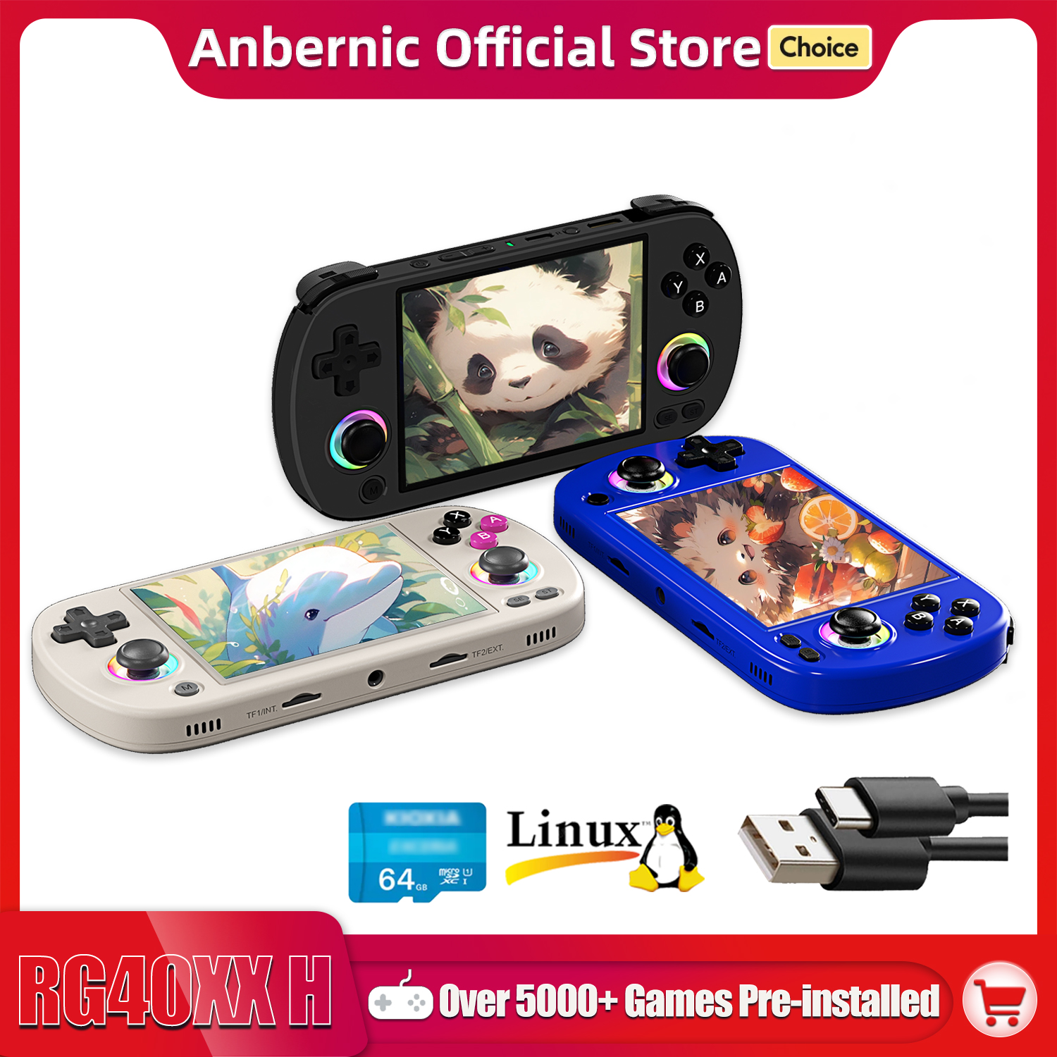 ANBERNIC RG40XX H Handheld Gam - Gaming Console Handheld Android のレビューと価格
