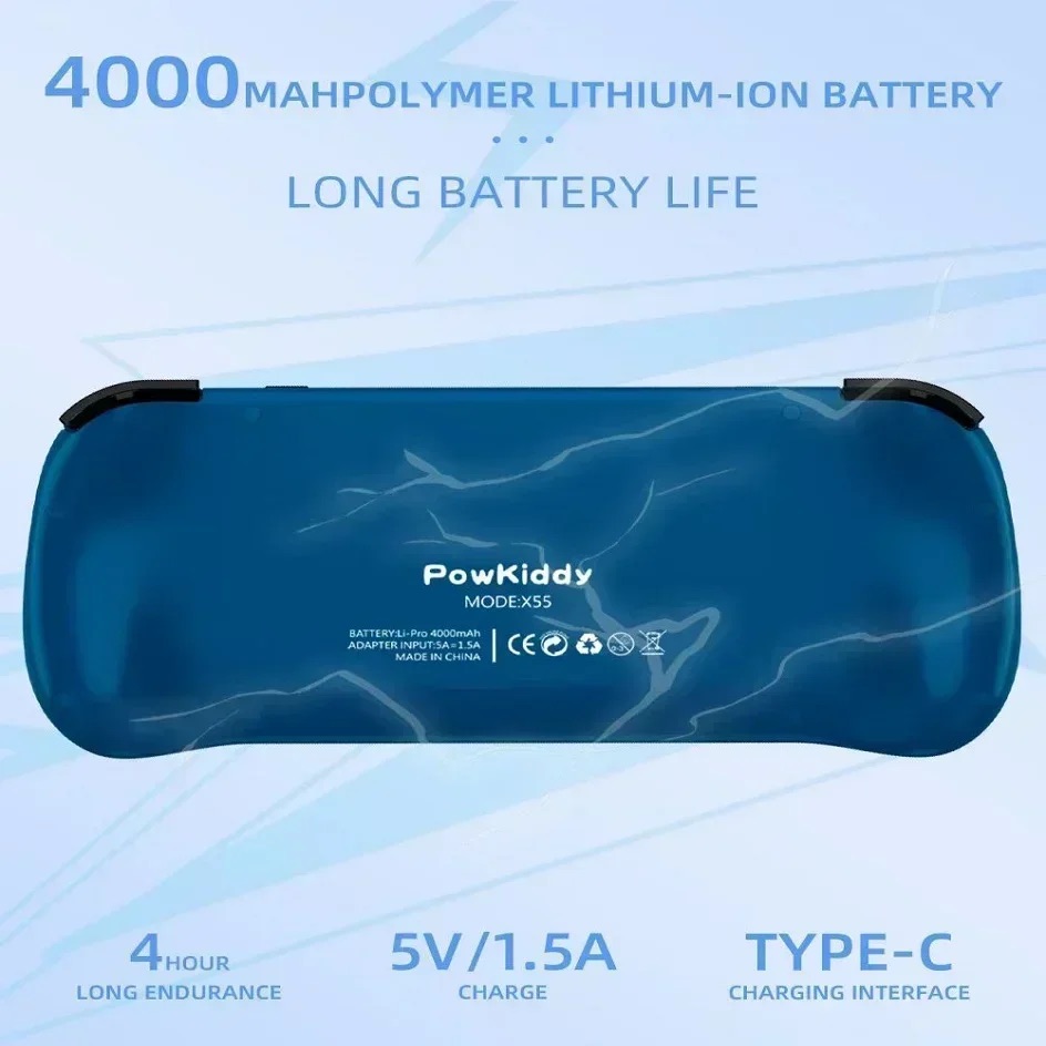 POWKIDDY X55 Handheld Game Con - Gaming Console Handheld Android のレビューと価格