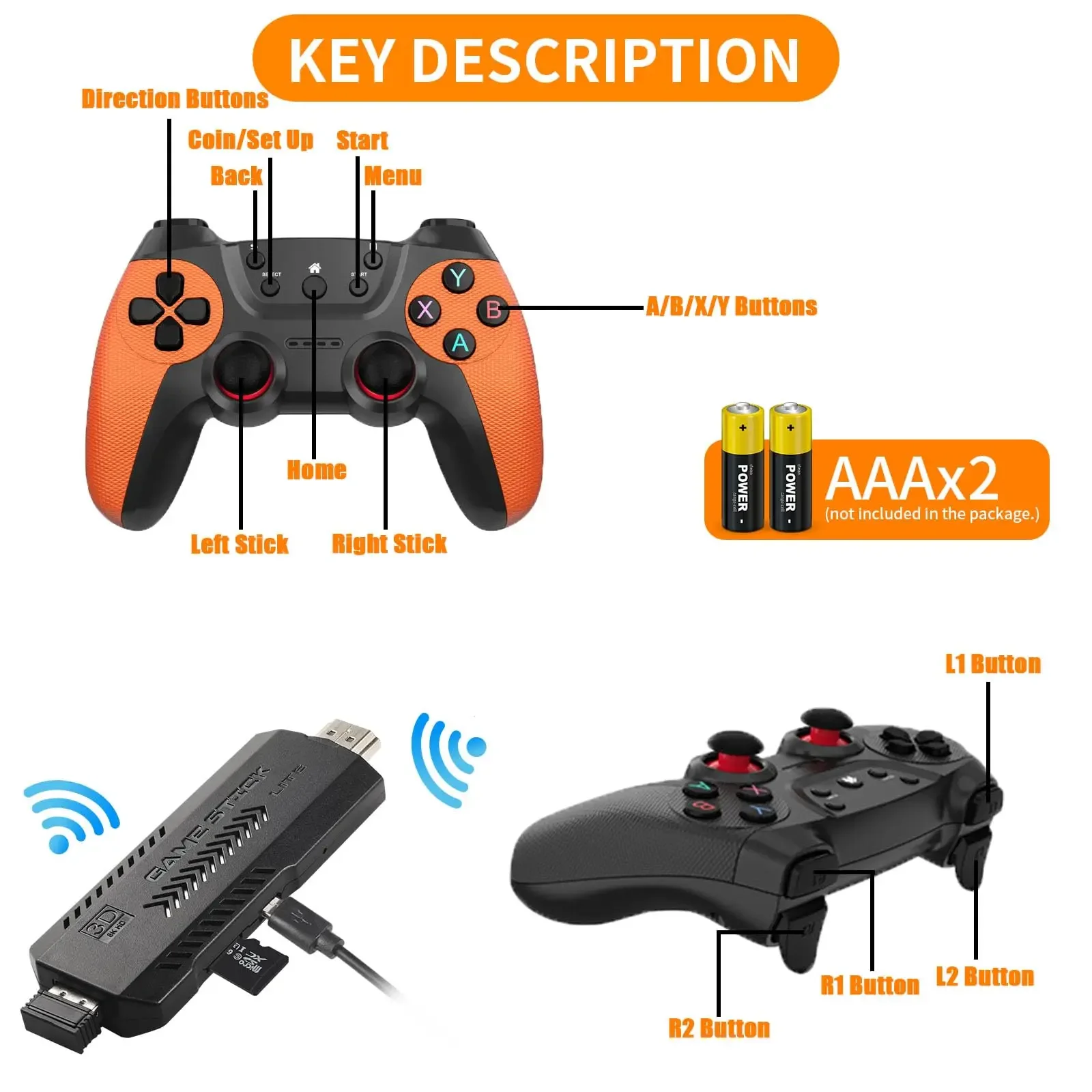 X2 Ultra Pro Retro Game Stick  - Gaming Console X2 のレビューと価格