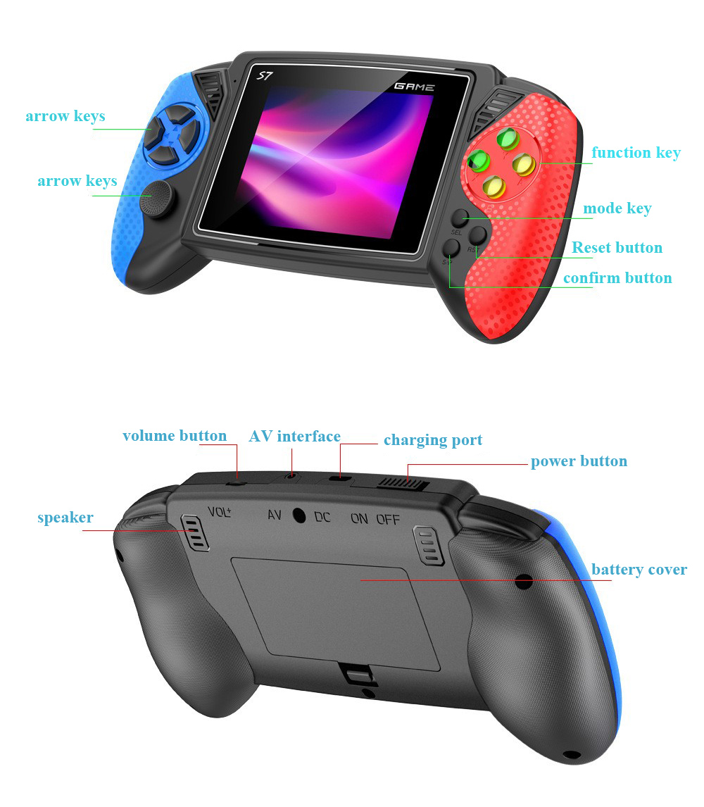 S7 Retro Handheld Game Console - Gaming Console In Chinese のレビューと価格