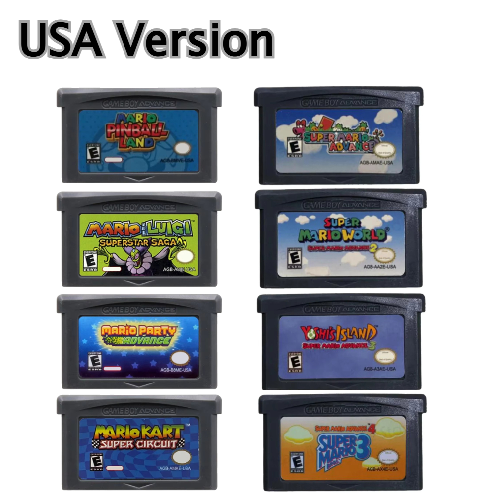 USA/EUR 32 Bit GBA Game Cartri - Gaming Console Mario のレビューと価格