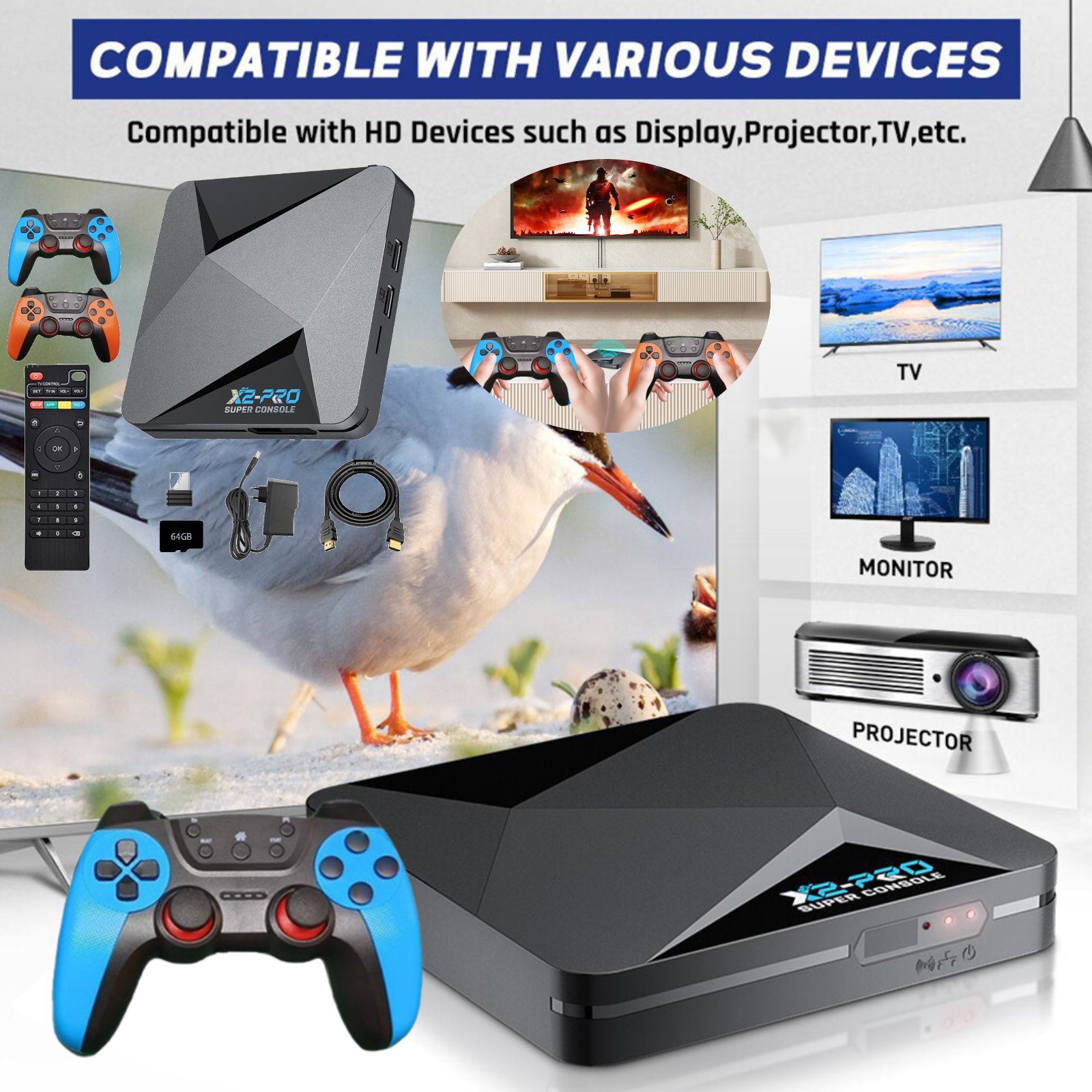 X2 PRO Retro Video Game Consol - Gaming Console X2 のレビューと価格