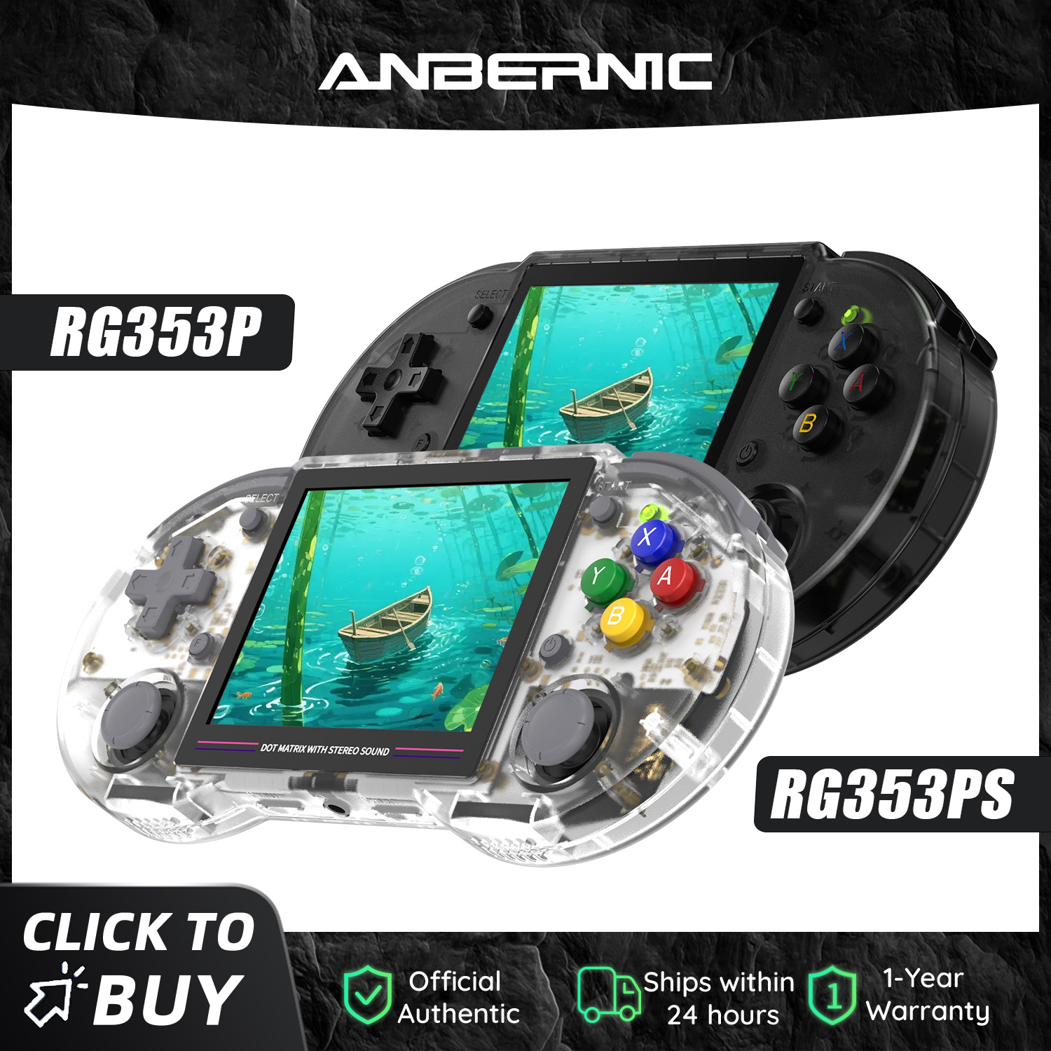Anbernic  RG353P RG353PS 64 Bi - Gaming Console Handheld Android のレビューと価格