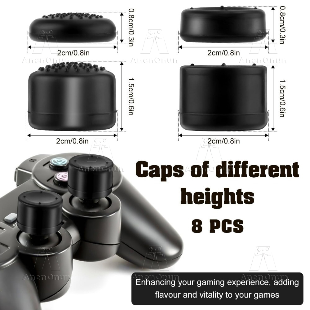 8PCS Thumb Grip Caps Controlle - Gaming Console Tv Stick のレビューと価格