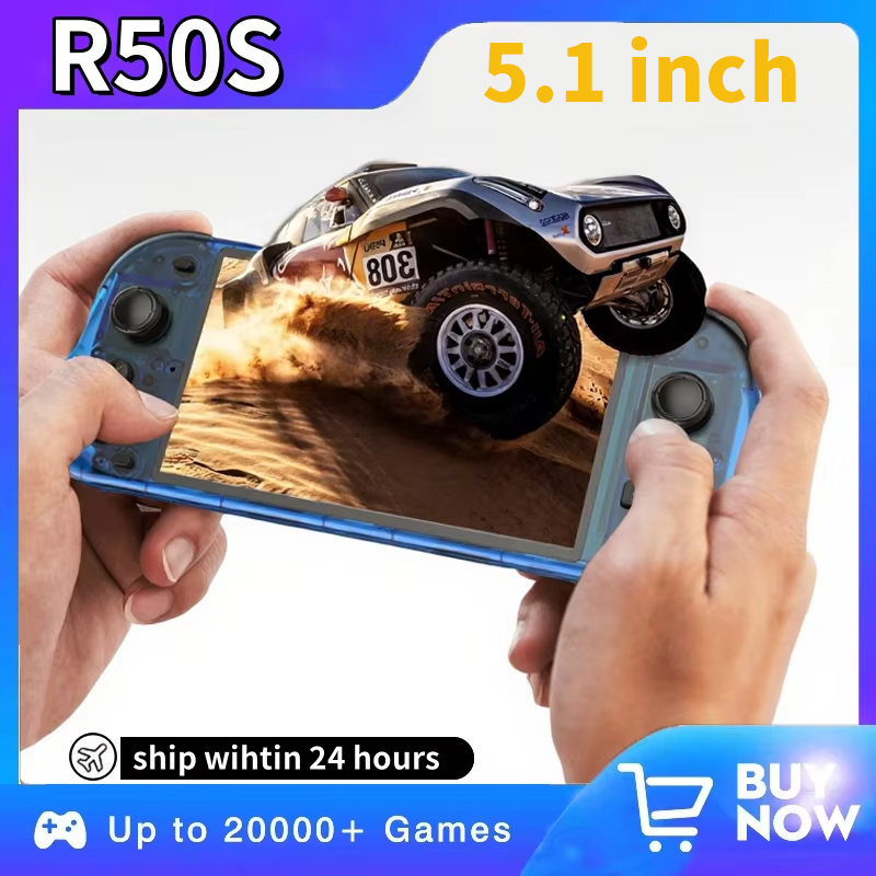 5.1inch New R50S Retro Handhel - Gaming Console Handheld Android のレビューと価格
