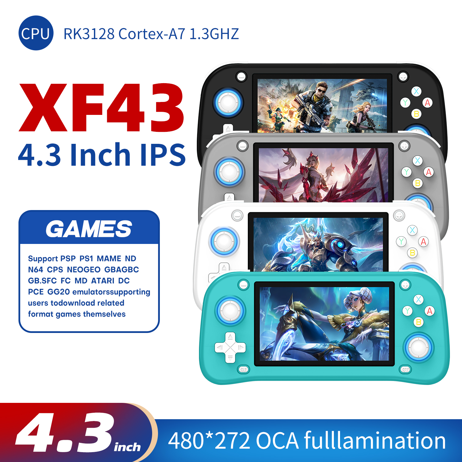 AISLPC XF43 4.3 inch Retro Han - Gaming Console 5 Year Old のレビューと価格
