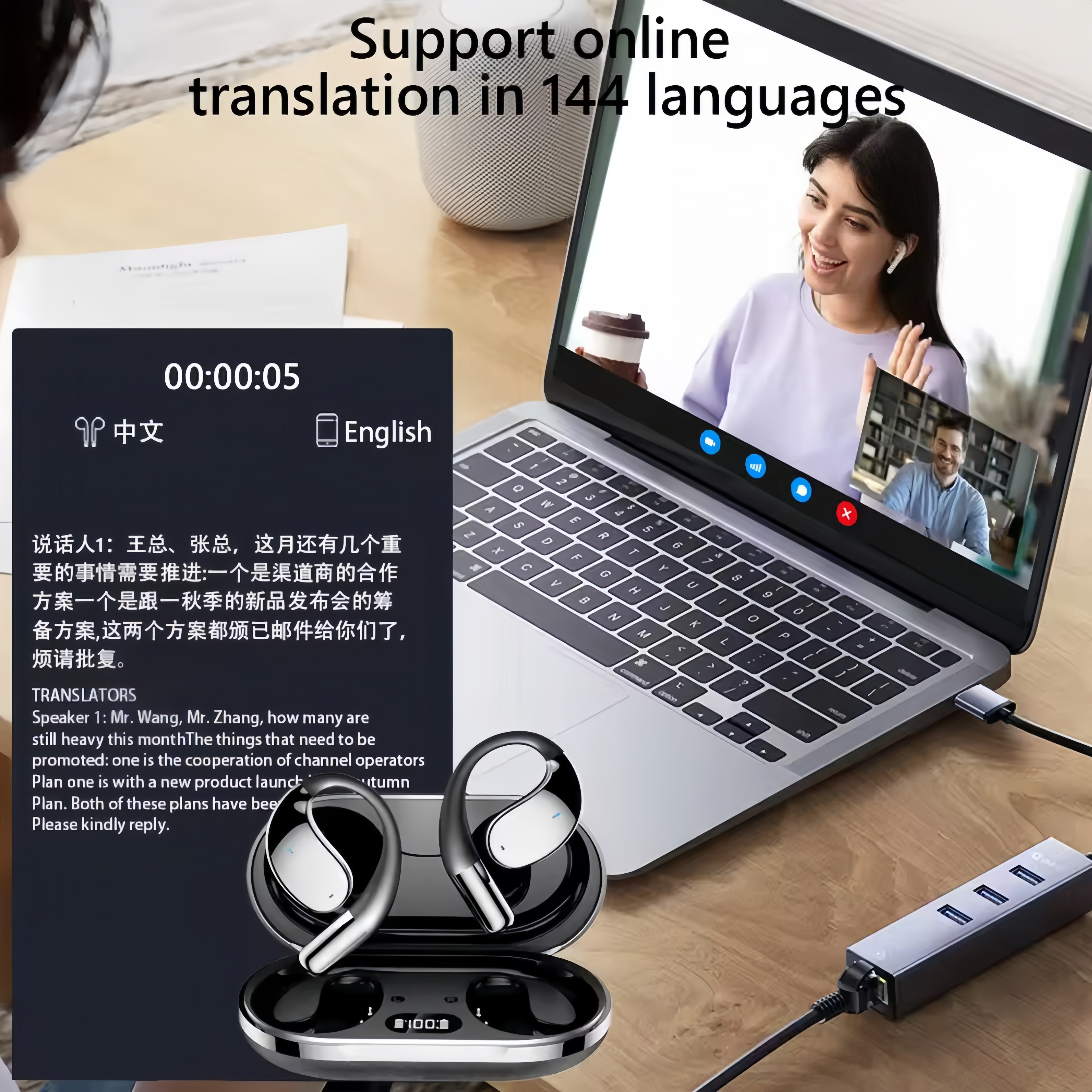 2026 New AI Translation Earbud - Gaming Console Case のレビューと価格