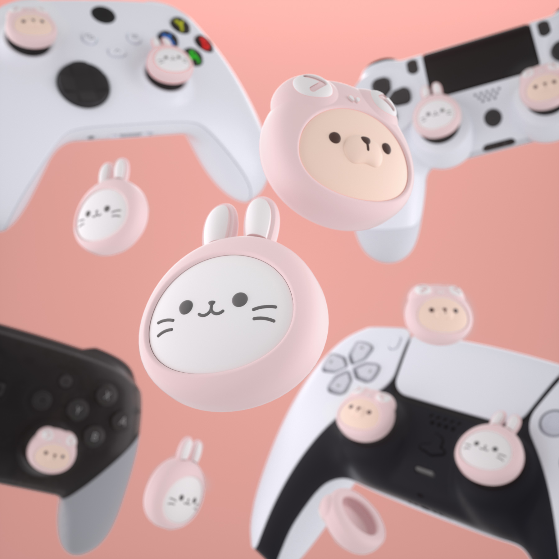 PlayVital Cute Thumb Grip Caps - Gaming Console Tv Stick のレビューと価格