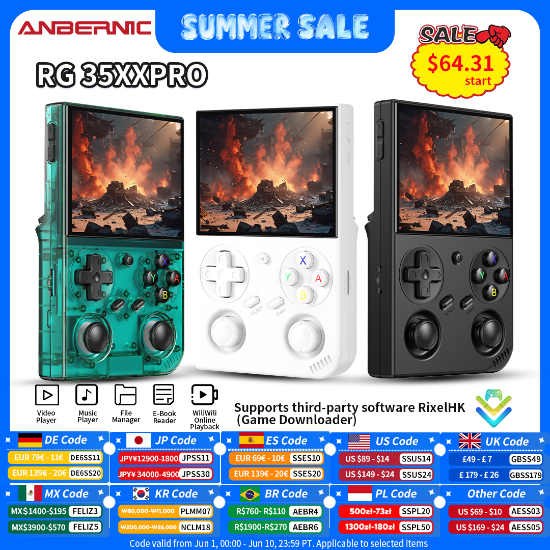 Anbernic RG 35XXPro Retro Hand - Gaming Console Handheld Android のレビューと価格