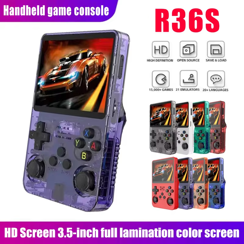 R36s new handheld game console - Gaming Console Linux のレビューと価格